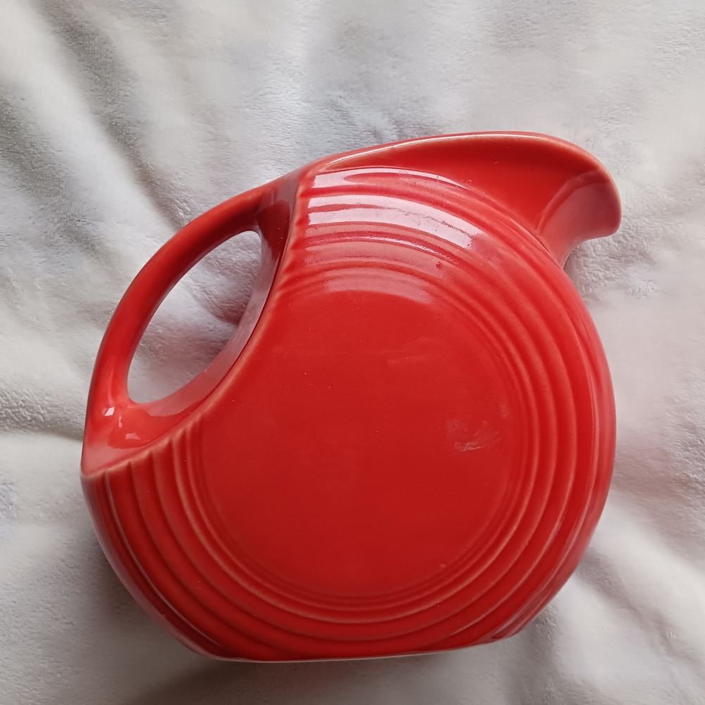 Orange Ceramic Pitcher